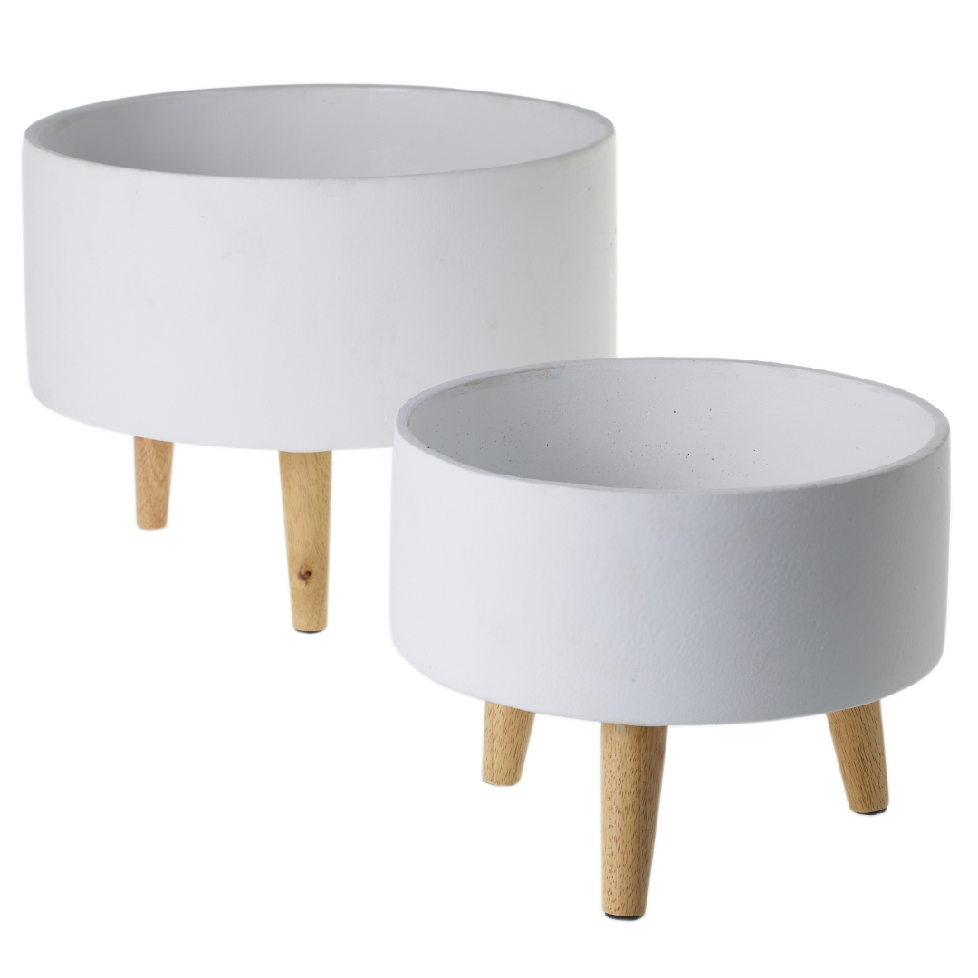 Design Shop Parkview Ceramic Planter Set 12.25"