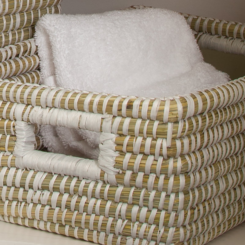 Design Shop Rivergrass Rectangular Storage Baskets, Set Of 3