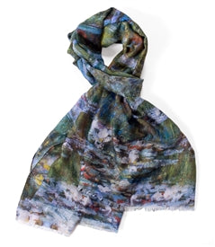 Design Shop Water Lilies And Japanese Bridge/Claude Monet Scarf