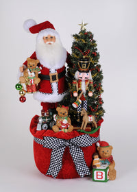 Karen Didion Lighted Merry Beary Christmas Santa