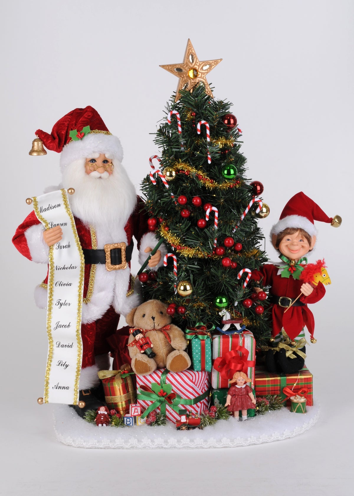 Karen Didion Lighted Christmas Presents Santa