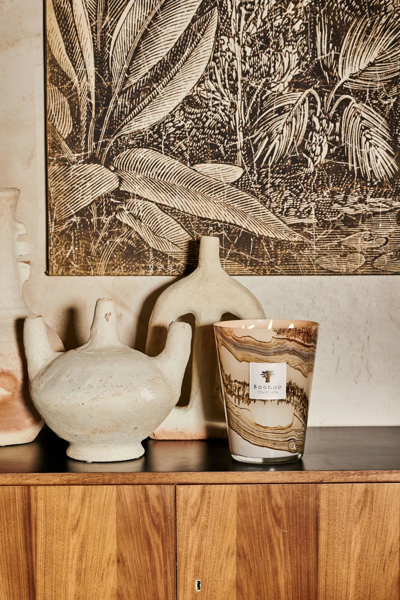 Baobab Candle Sand Siloli - Optional Sizing