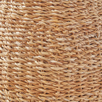 Design Shop Seagrass Hourglass Pouf