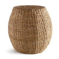 Design Shop Seagrass Hourglass Pouf