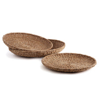 Design Shop Seagrass Round Trays, Set Of 3