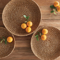 Design Shop Seagrass Round Trays, Set Of 3