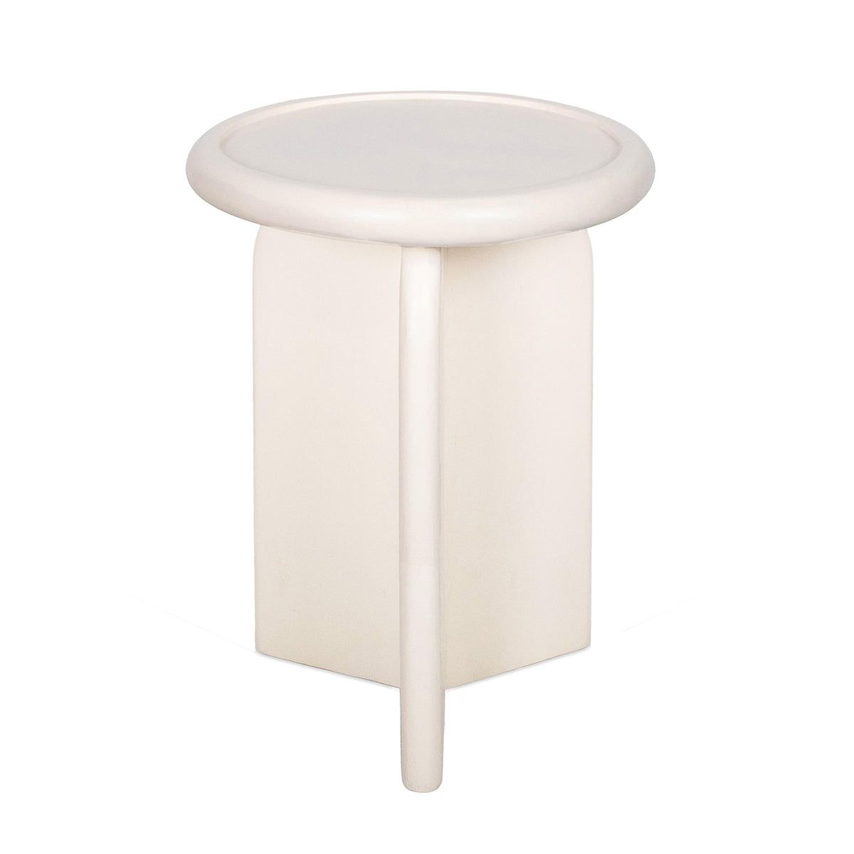 Design Shop Armos Side Table, 14"W, Solid White