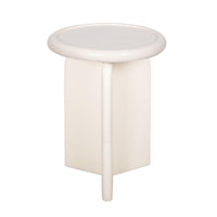 Design Shop Armos Side Table, 14"W, Solid White