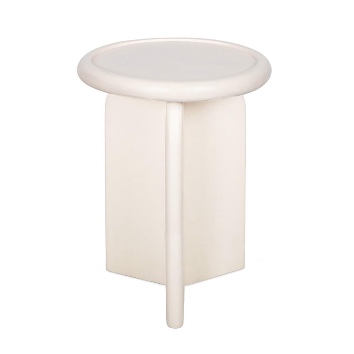 Design Shop Armos Side Table, 14"W, Solid White