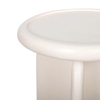 Design Shop Armos Side Table, 14"W, Solid White