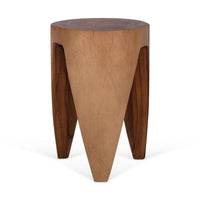Design Shop Maze Geometric Puzzle Side Table, Set of 2, 12.25"W, Natural