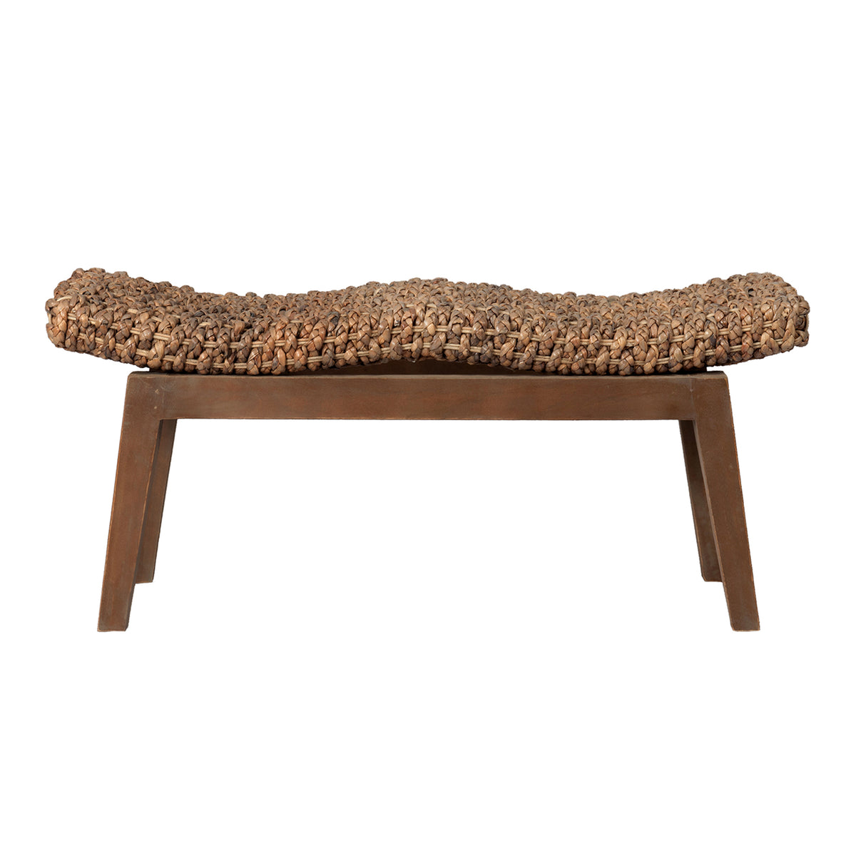 Design Shop Sanibel Double Bench, 22"W, Natural/Black