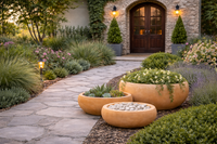 Design Shop Kelso Round Bowl Planter 21", Set of 3