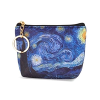 Starry Night Accessories Gift Bundle by Design Shop. Scarf, key chain, accessories case & coin purse.