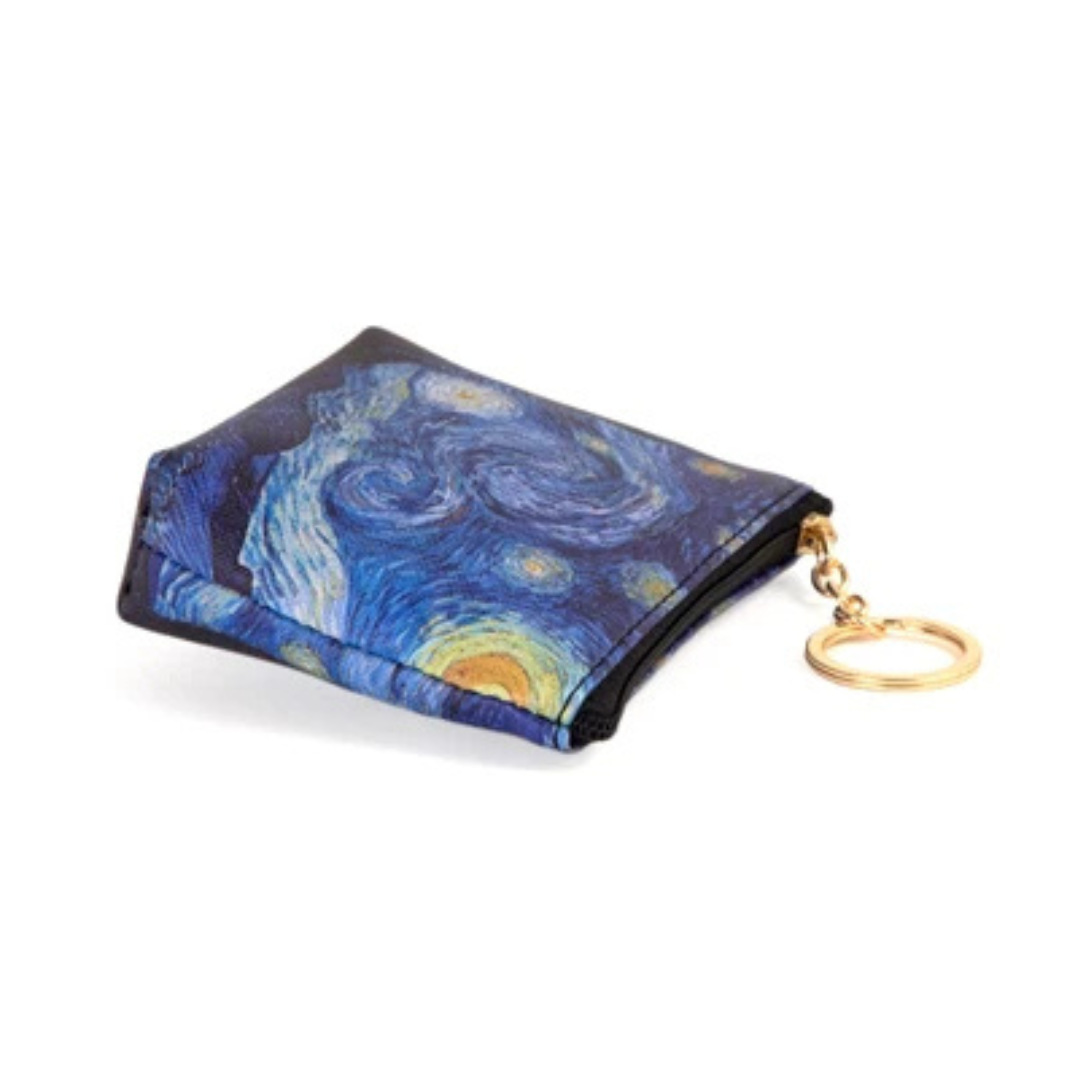 Starry Night Accessories Gift Bundle by Design Shop. Scarf, key chain, accessories case & coin purse.