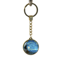 Starry Night Accessories Gift Bundle by Design Shop. Scarf, key chain, accessories case & coin purse.
