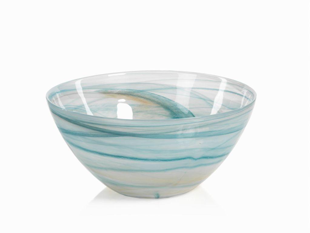Lagoon Alabaster Glass Bowl