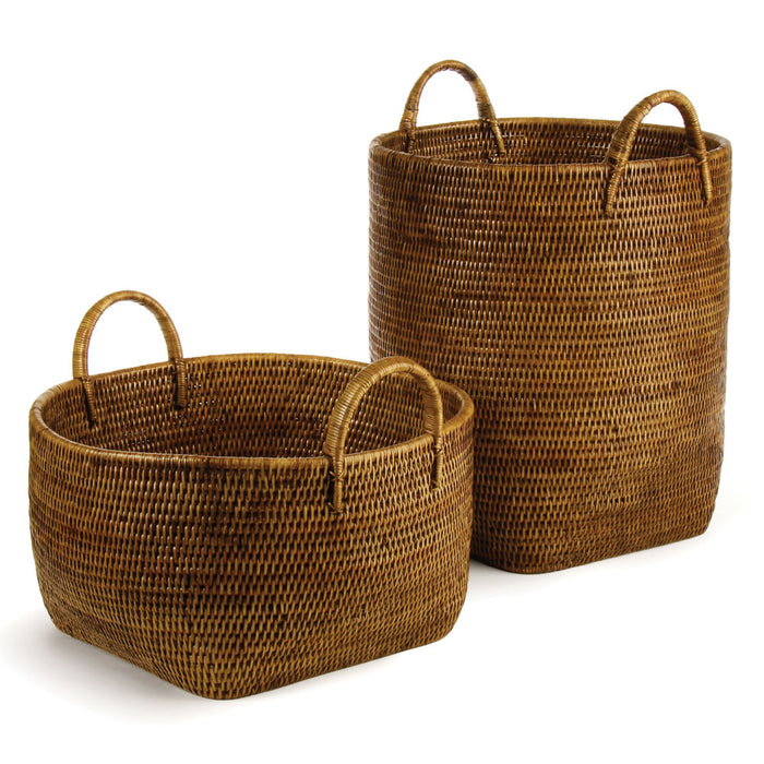 Design Shop Burma Rattan Orchard Baskets, Set Of 2