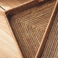 Design Shop Burma Rattan Ottoman Trays, Set Of 3