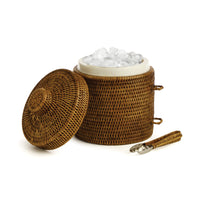 Design Shop Burma Rattan Ice Box & Tongs