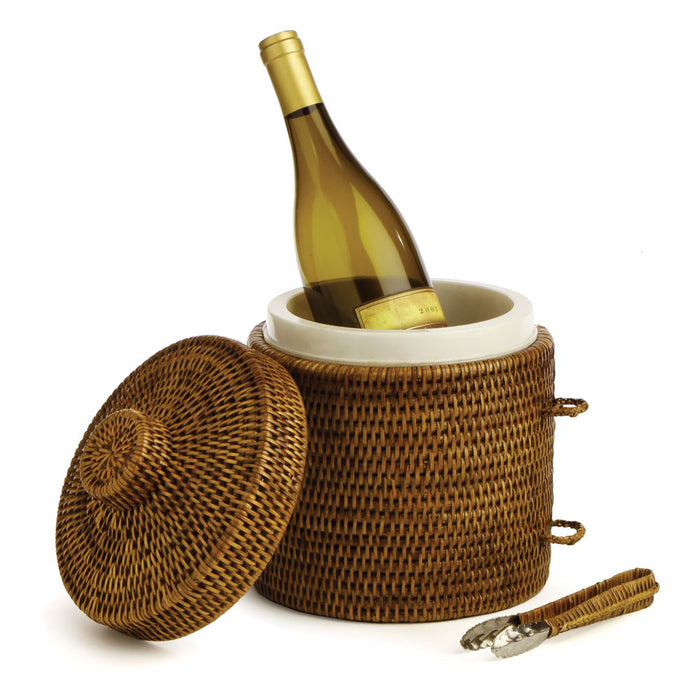 Design Shop Burma Rattan Ice Box & Tongs