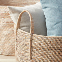 Design Shop Burma Rattan Hampers With Handles, Set Of 2
