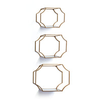 Design Shop Hudson Mirrored Wall Shelves, Set Of 3