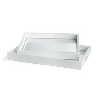 Design Shop Malibu Mirrored Trays, Set Of 2