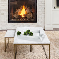 Design Shop Malibu Mirrored Trays, Set Of 2
