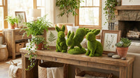 Set of 3 Mossy Sitting Bunnies