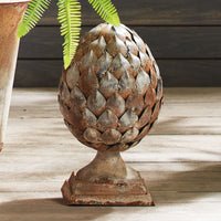 Design Shop Weathered Metal Artichoke Finial