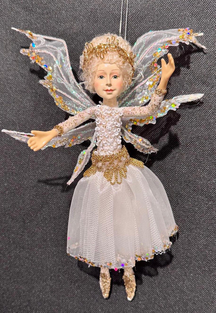 Design Shop 8"H Ballerina Fairy Ornament