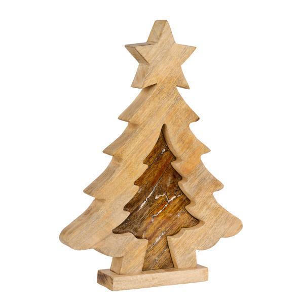 Design Shop 16.75" Mangowood Tree W/Star