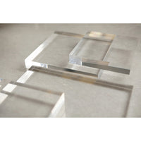 Design Shop Lucite Gallery Display Pad, Clear, 6" x 4" x 1"