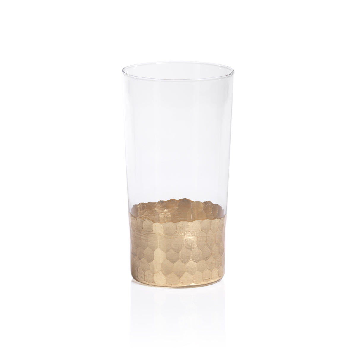 Zodax Vitorrio Gold Highball Glasses, Set of 4