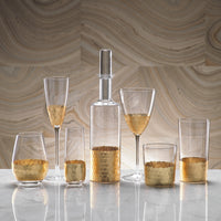 Zodax Vitorrio Gold Wine Glass, Set of 4