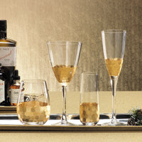 Zodax Vitorrio Gold Wine Glass, Set of 4