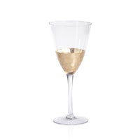 Zodax Vitorrio Gold Wine Glass, Set of 4