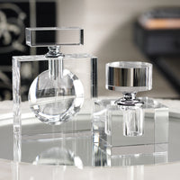 Zodax 4.25-Inch Tall Amari Cube Glass Perfume Bottle