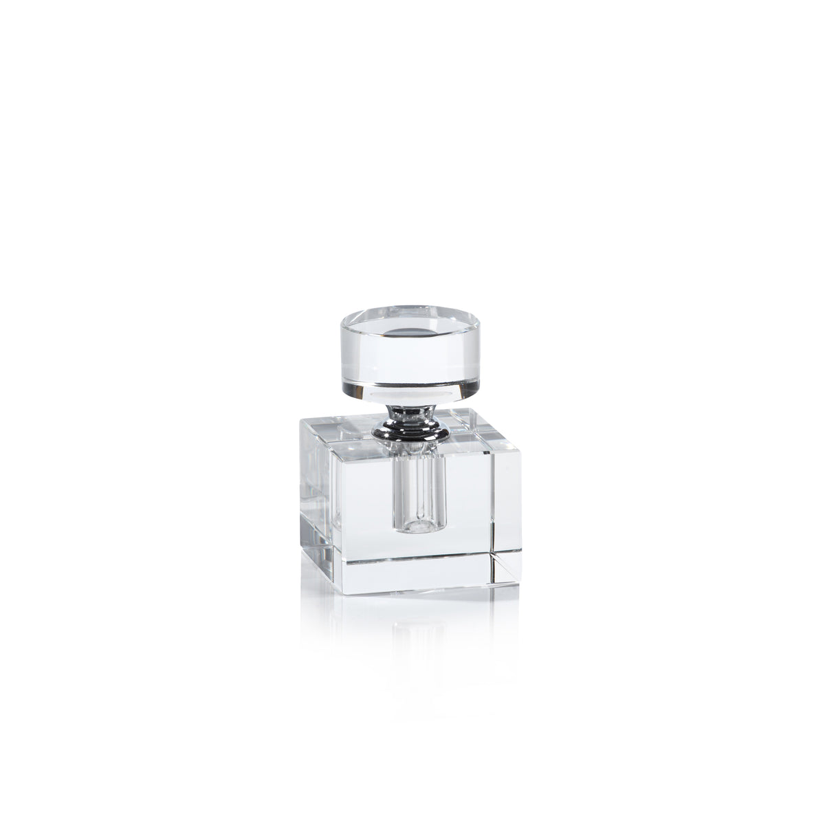 Zodax 4.25-Inch Tall Amari Cube Glass Perfume Bottle