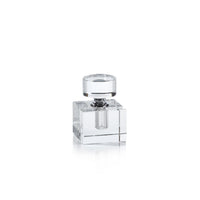 Zodax 4.25-Inch Tall Amari Cube Glass Perfume Bottle