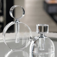 Zodax 6-Inch Tall Amari Double O Glass Perfume Bottle