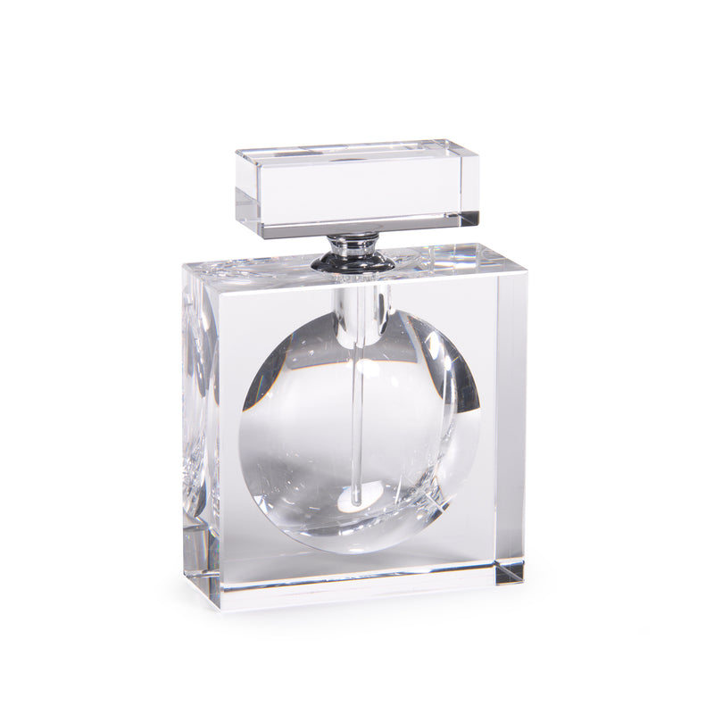 Zodax 6-Inch Tall Amari Square Glass Perfume Bottle