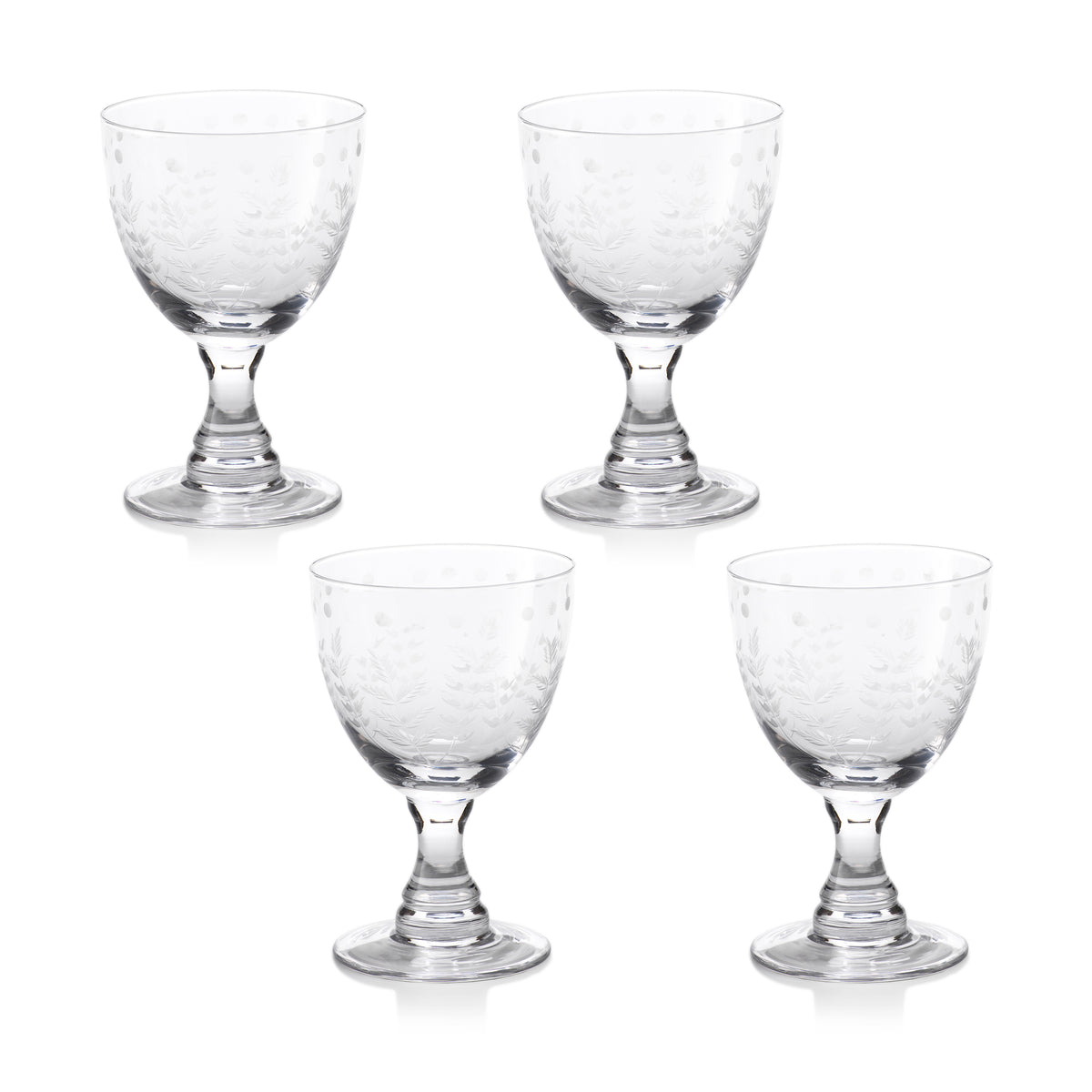 Zodax 6-Inch Tall Patia Red Wine Glass, Set of 4