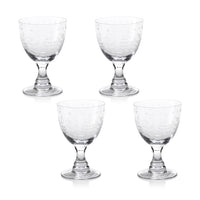 Zodax 6-Inch Tall Patia Red Wine Glass, Set of 4