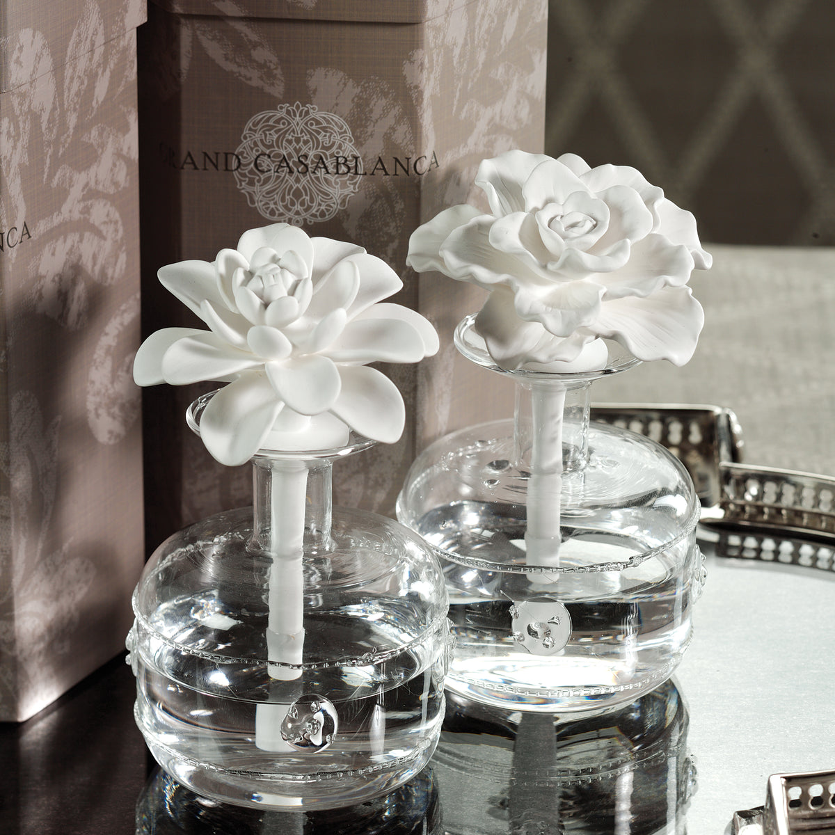Zodax Grand Casablanca Porcelain Diffuser, Casablanca Lily