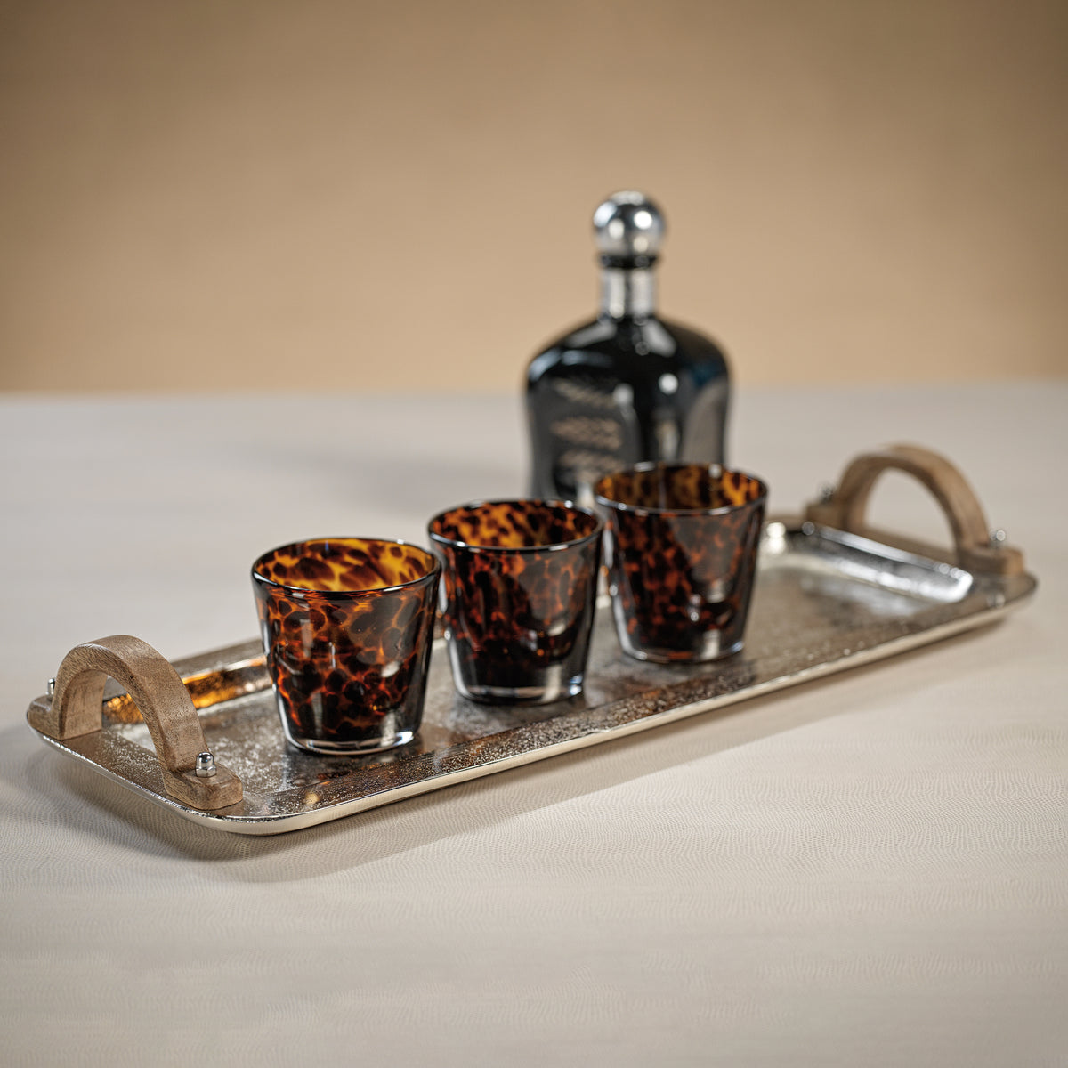 Zodax Sahara Tortoise Tumbler, Set of 4