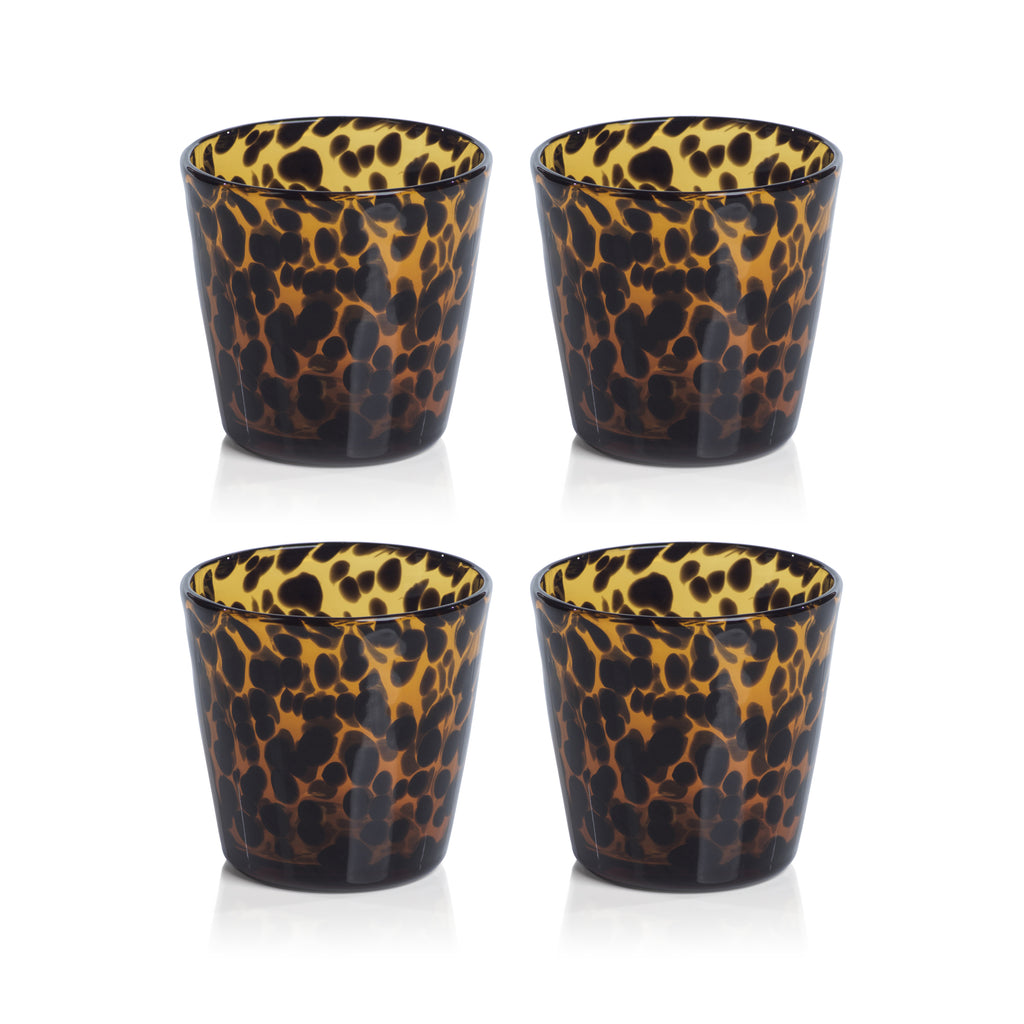 Zodax Sahara Tortoise Tumbler, Set of 4