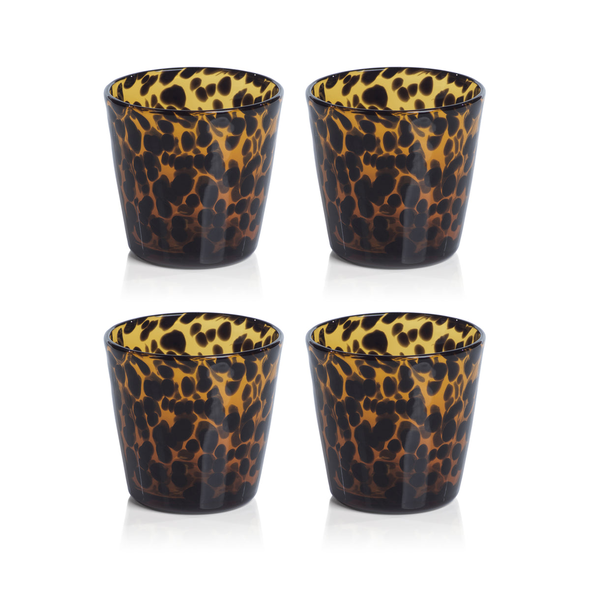Zodax Sahara Tortoise Tumbler, Set of 4