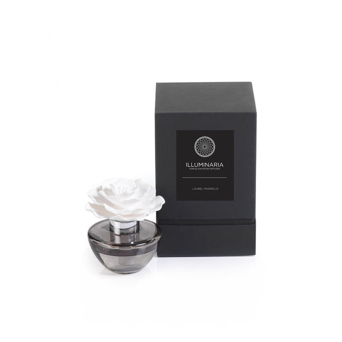 Zodax Illuminaria Porcelain Diffuser, Laurel Magnolia Fragrance